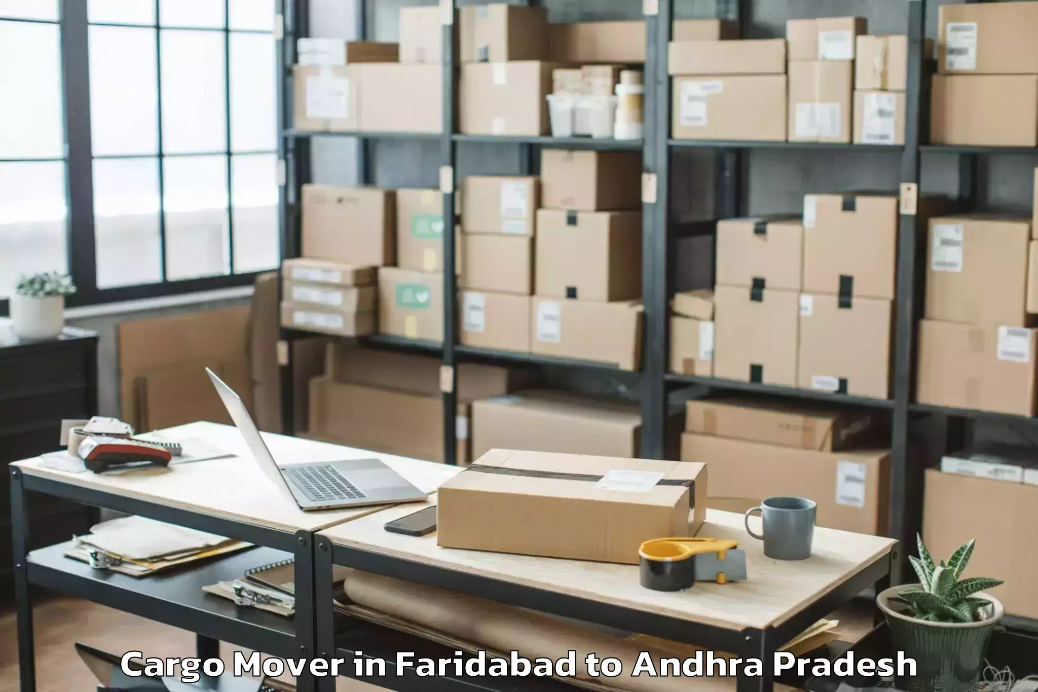 Professional Faridabad to Cuddapah Airport Cdp Cargo Mover